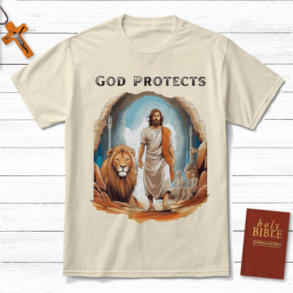God Protects Christian T-Shirt