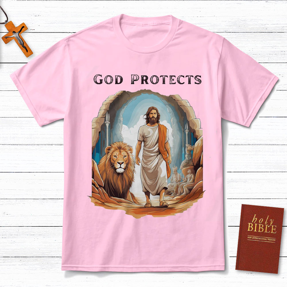 God Protects Christian T-Shirt
