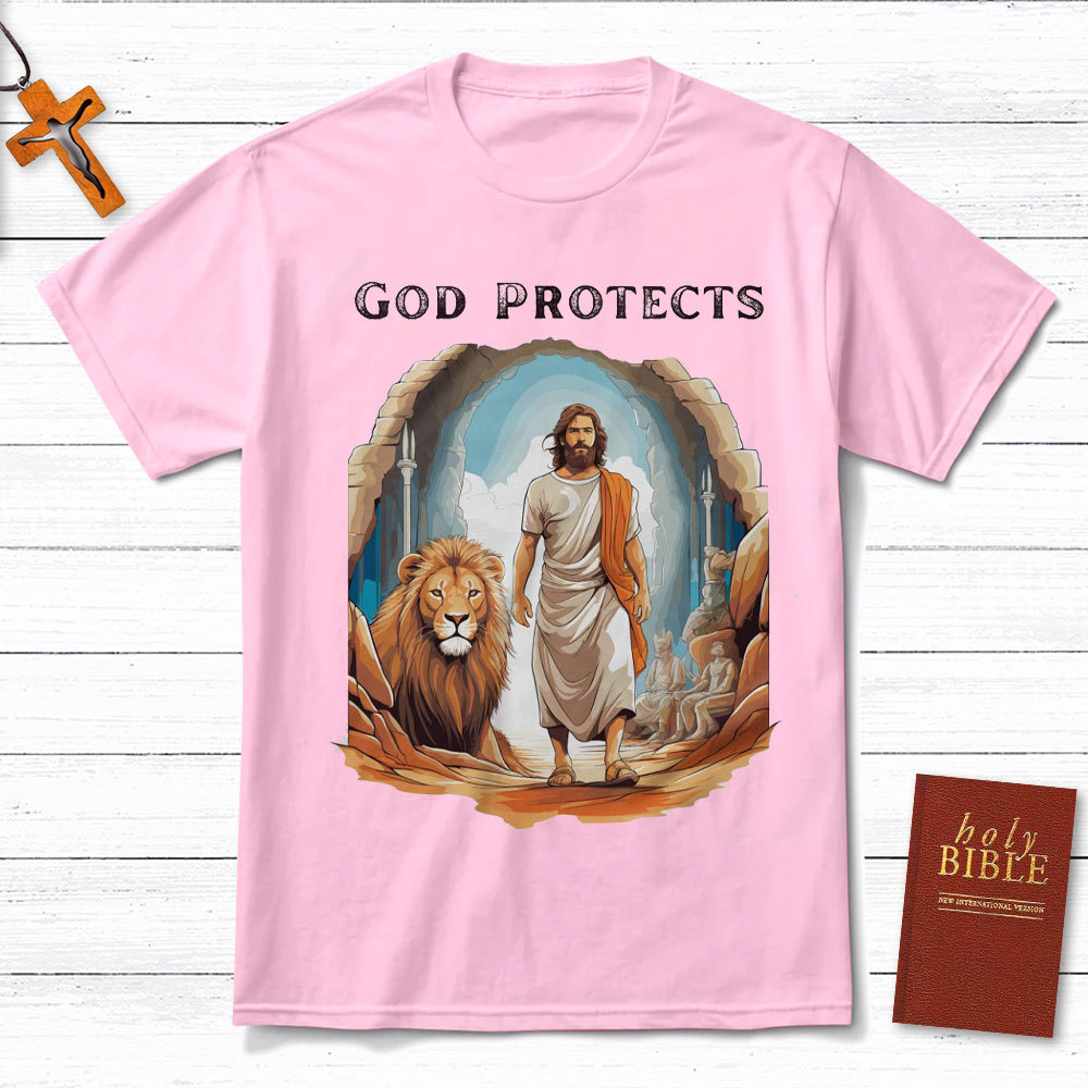 God Protects Christian T-Shirt