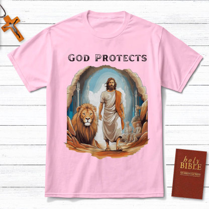 God Protects Christian T-Shirt