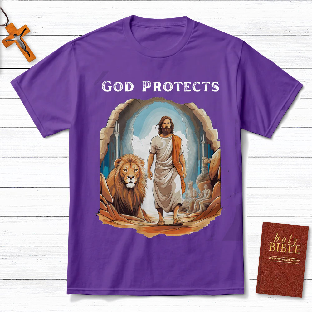 God Protects Christian T-Shirt