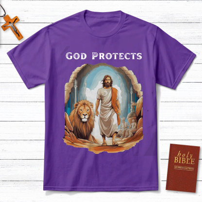 God Protects Christian T-Shirt