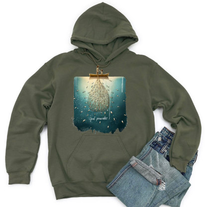 God Provides Christian Hoodie