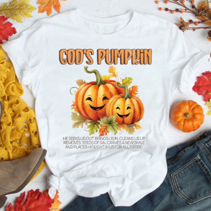 God Pumpkin Christian T-Shirt