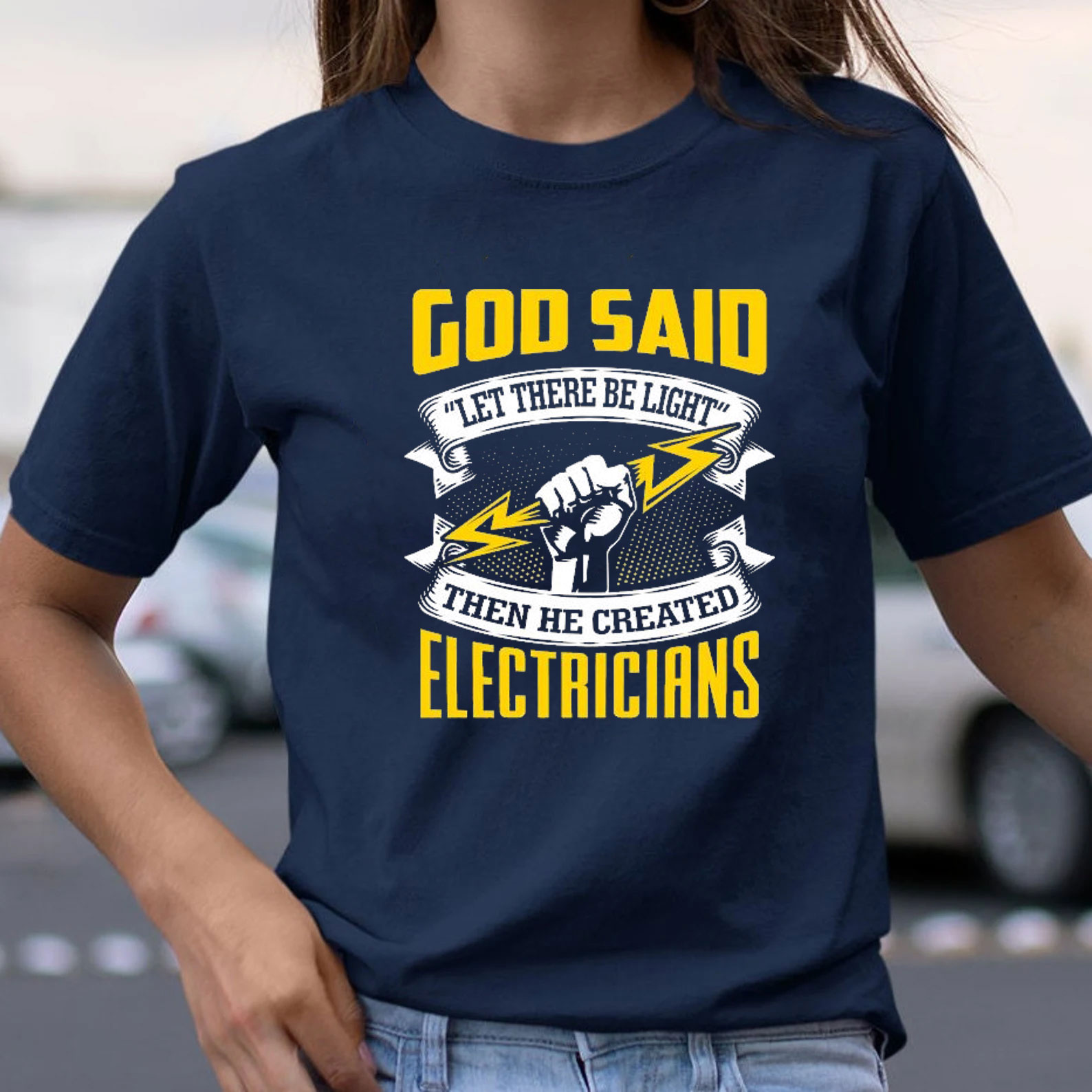 God Said Electricians Christian T-Shirt