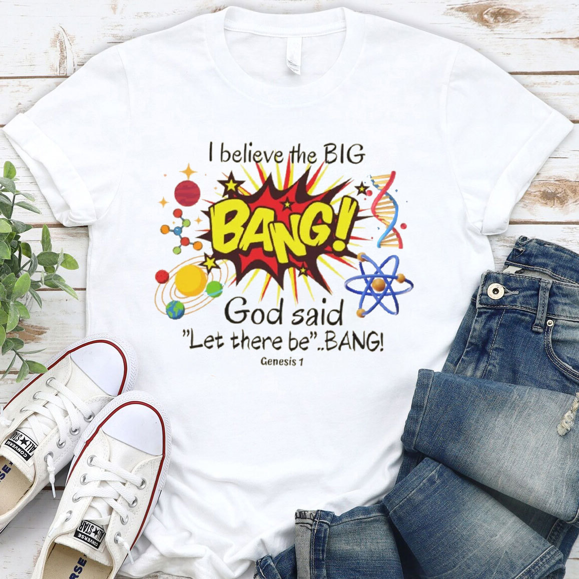God Said Let There Be Bang Christian T-Shirt