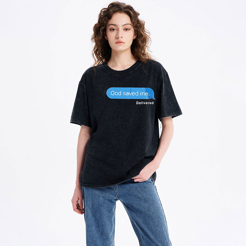 God Save Me Christian Washed T-Shirt