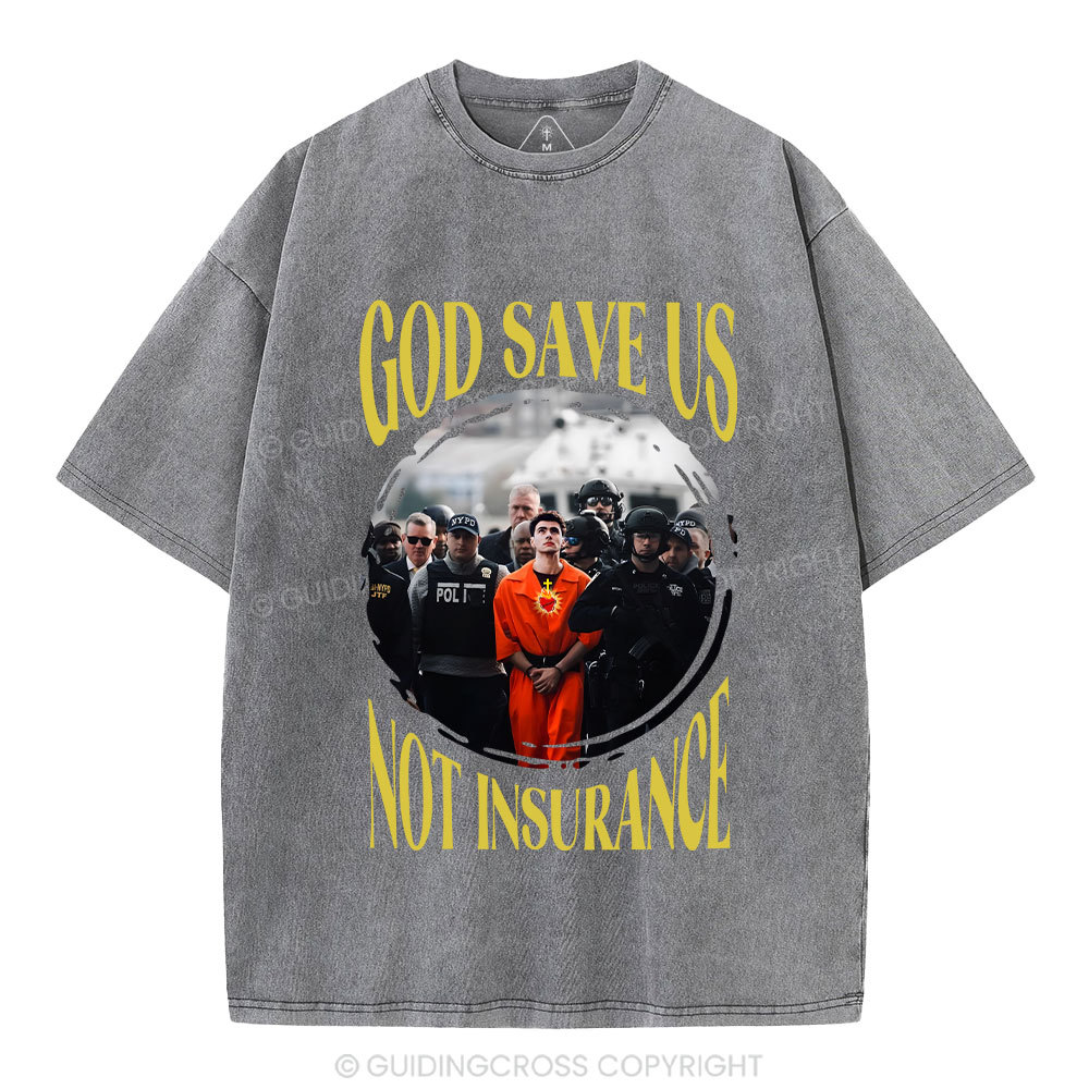 God Save Us Christian Washed T-Shirt