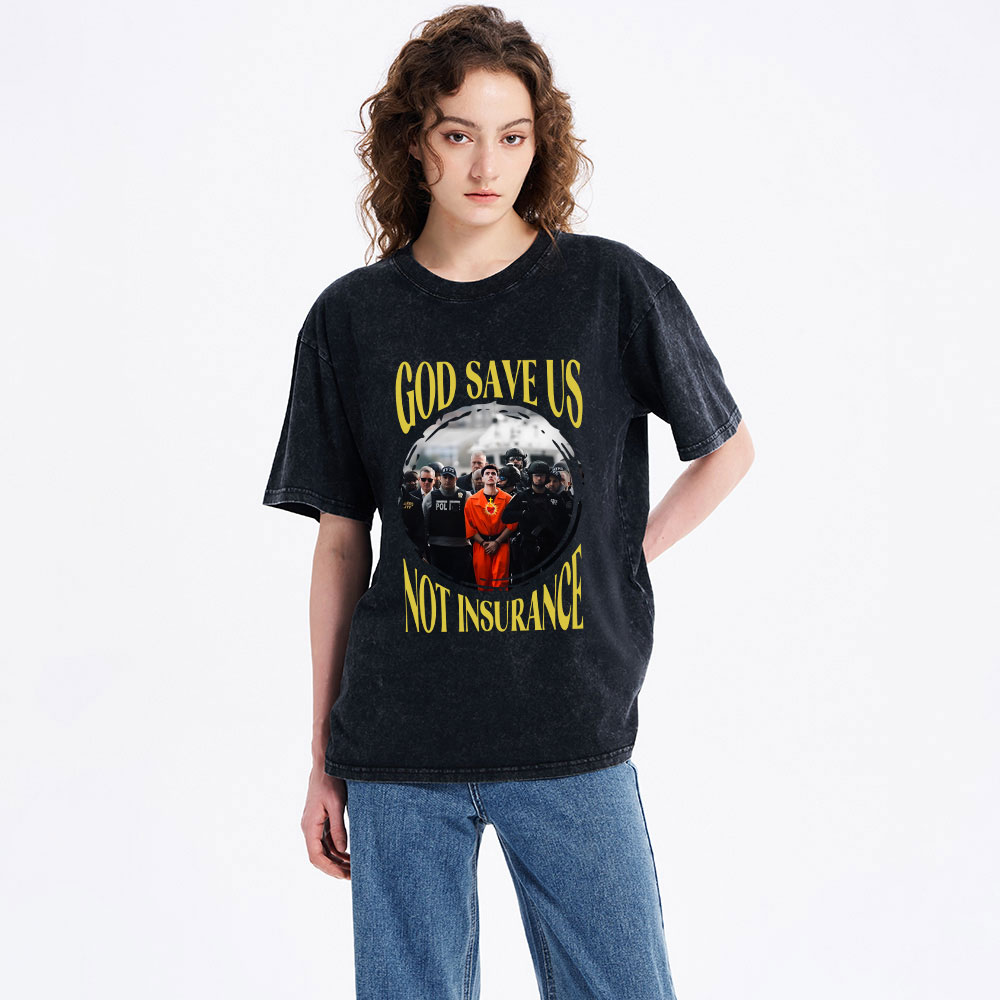 God Save Us Christian Washed T-Shirt