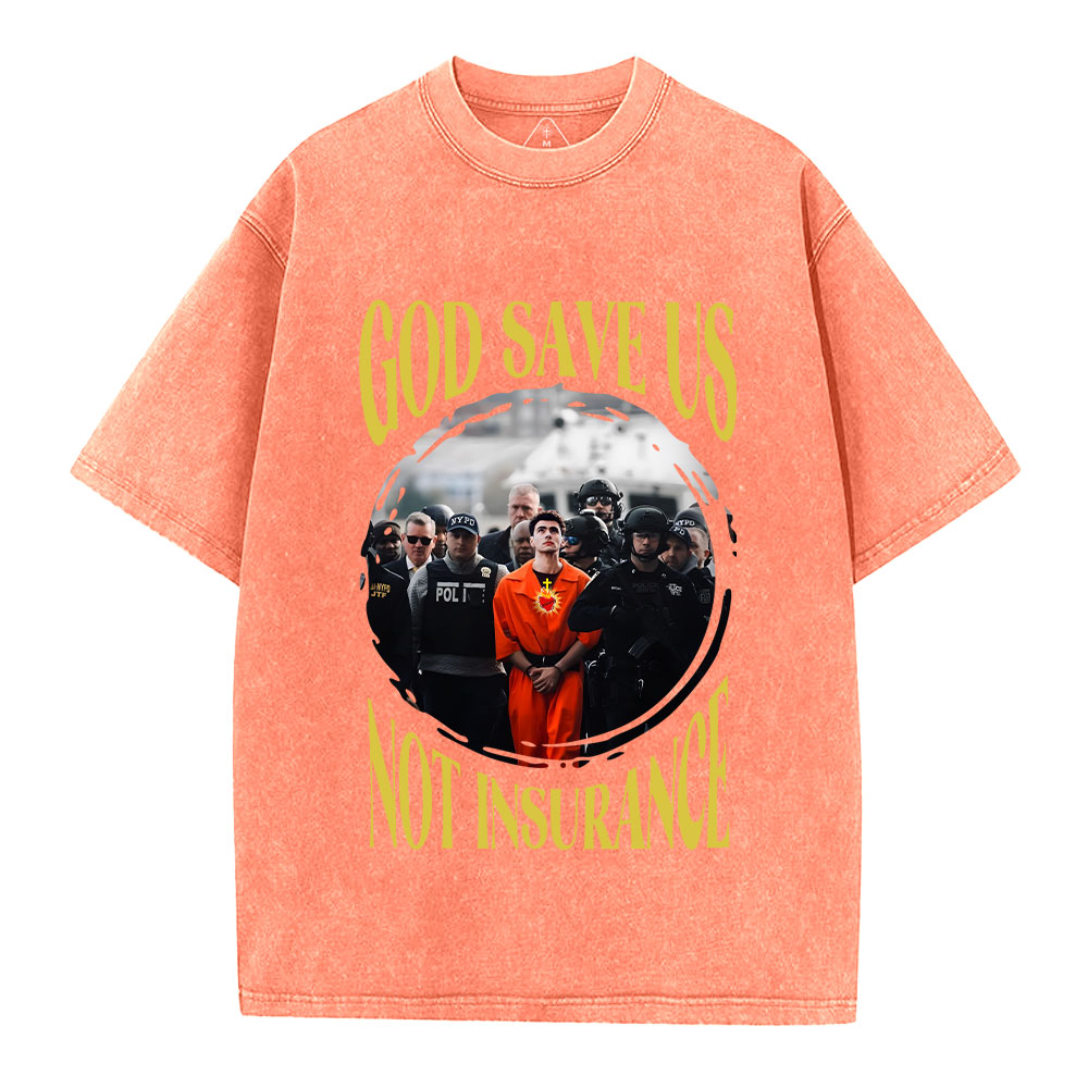 God Save Us Christian Washed T-Shirt