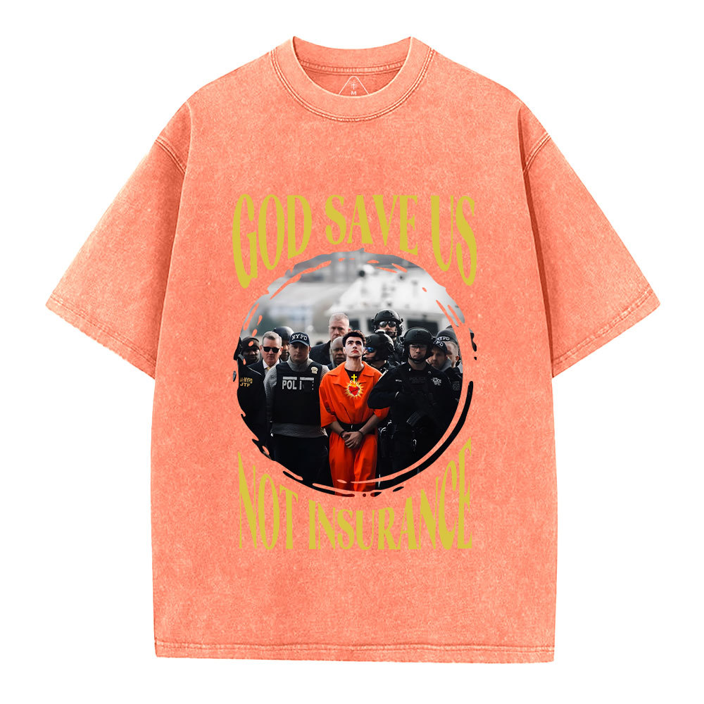 God Save Us Christian Washed T-Shirt