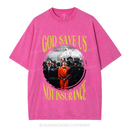 God Save Us Christian Washed T-Shirt