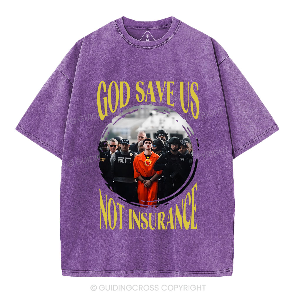 God Save Us Christian Washed T-Shirt