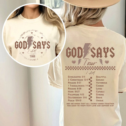 God Saves Tour Christian Washed T-Shirt