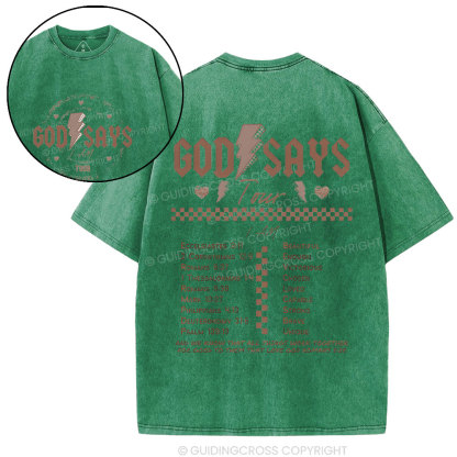 God Saves Tour Christian Washed T-Shirt