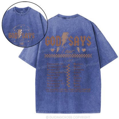 God Saves Tour Christian Washed T-Shirt