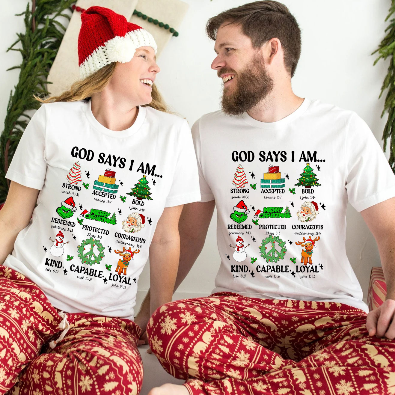 God Say I Am Christmas Christian T-Shirt