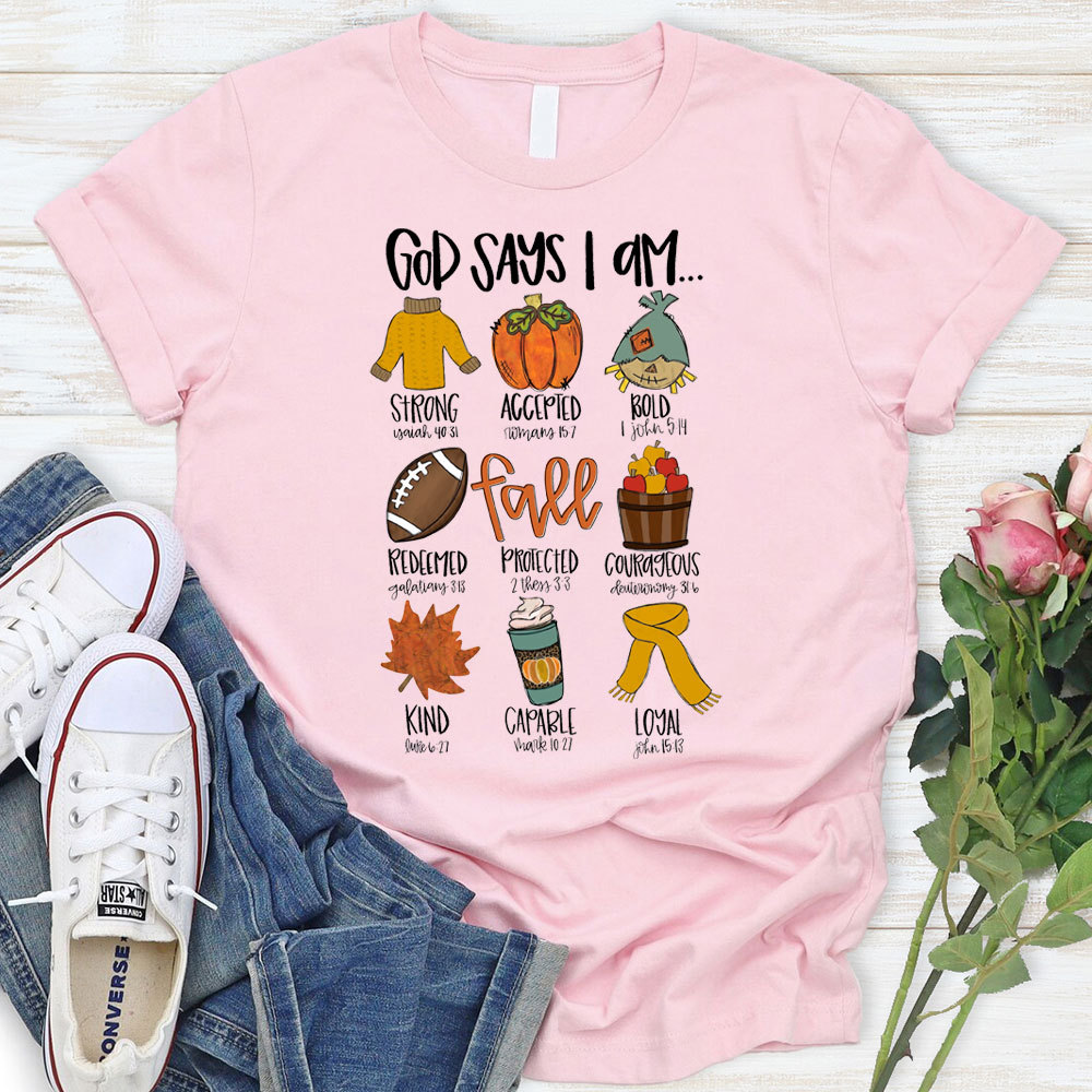 God Say I Am Fall Christian T-Shirt