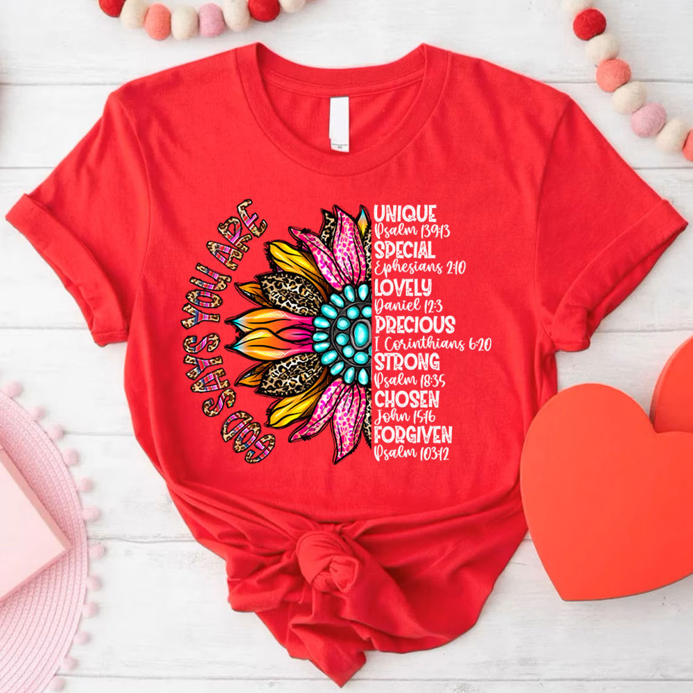 God Say You Are Unique And Special Christian T-Shirt