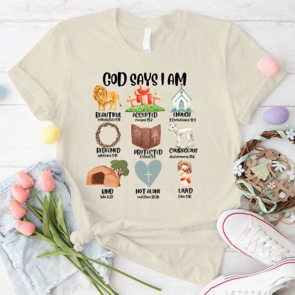 God Says I Am Beautiful Christian T-Shirt