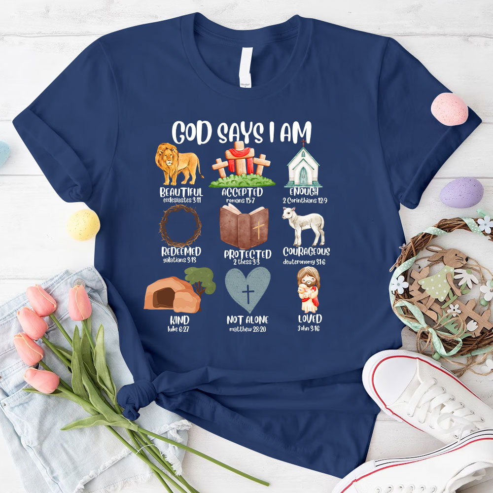 God Says I Am Beautiful Christian T-Shirt