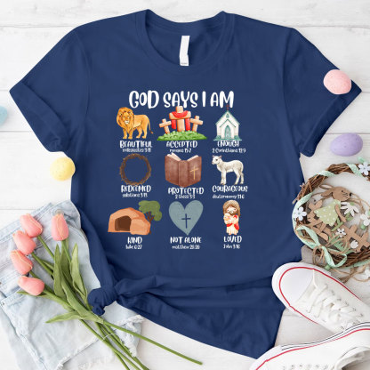 God Says I Am Beautiful Christian T-Shirt
