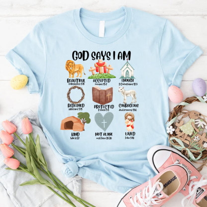 God Says I Am Beautiful Christian T-Shirt