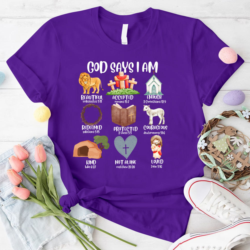 God Says I Am Beautiful Christian T-Shirt