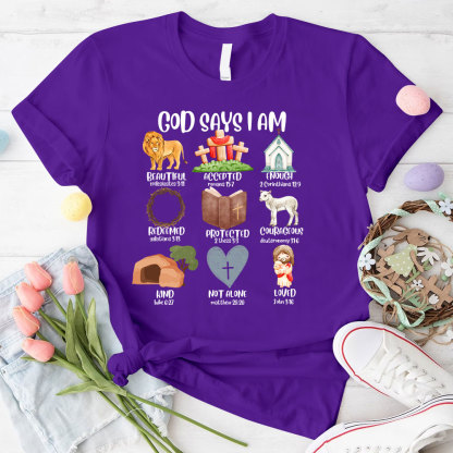 God Says I Am Beautiful Christian T-Shirt