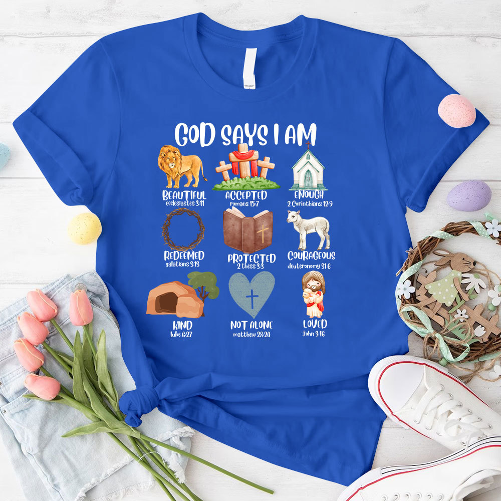God Says I Am Beautiful Christian T-Shirt