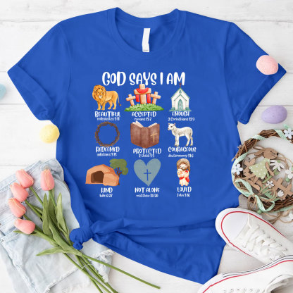 God Says I Am Beautiful Christian T-Shirt