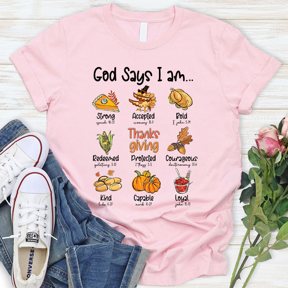 God Says I Am Bold Christian T-Shirt