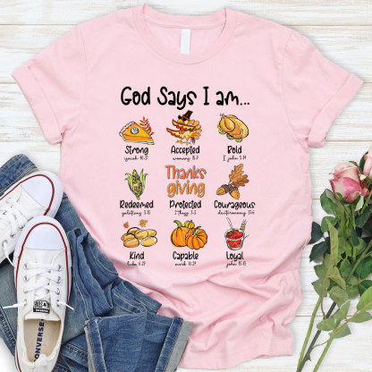 God Says I Am Bold Christian T-Shirt