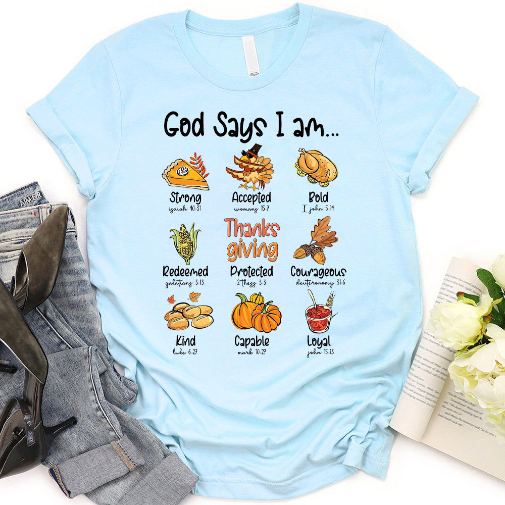 God Says I Am Bold Christian T-Shirt