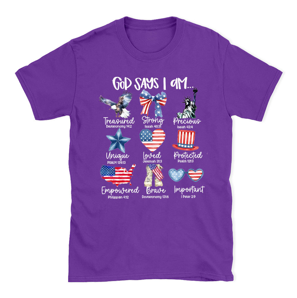 God Says I Am Christian T-Shirt