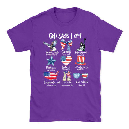 God Says I Am Christian T-Shirt