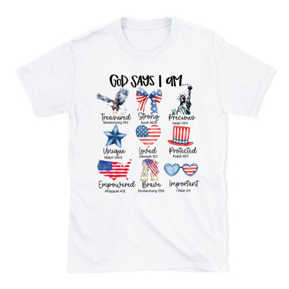 God Says I Am Christian T-Shirt