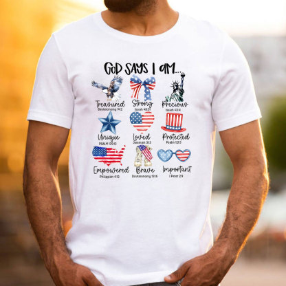 God Says I Am Christian T-Shirt