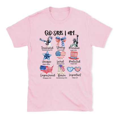 God Says I Am Christian T-Shirt