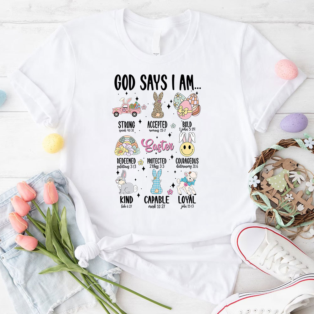 God Says I Am Christian T-Shirt