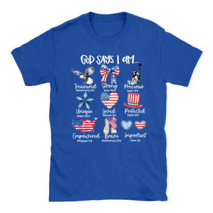 God Says I Am Christian T-Shirt