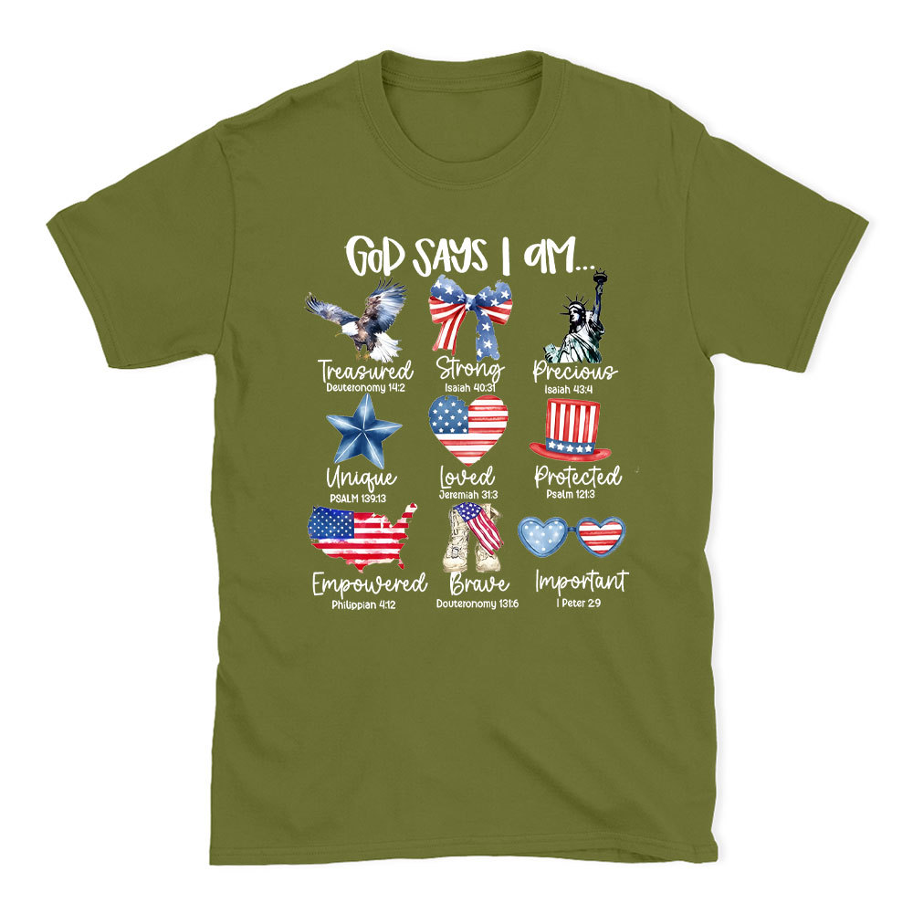 God Says I Am Christian T-Shirt