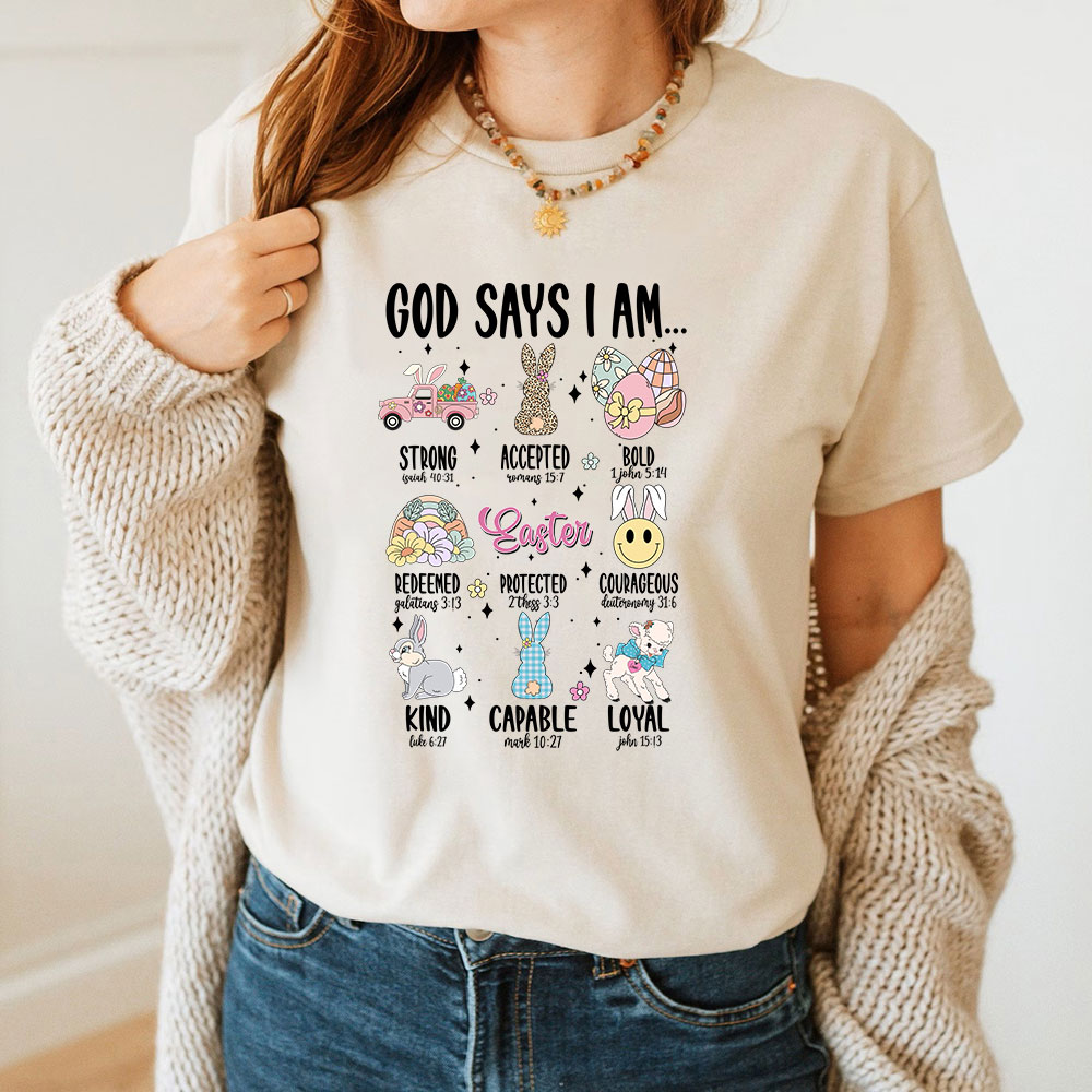 God Says I Am Christian T-Shirt