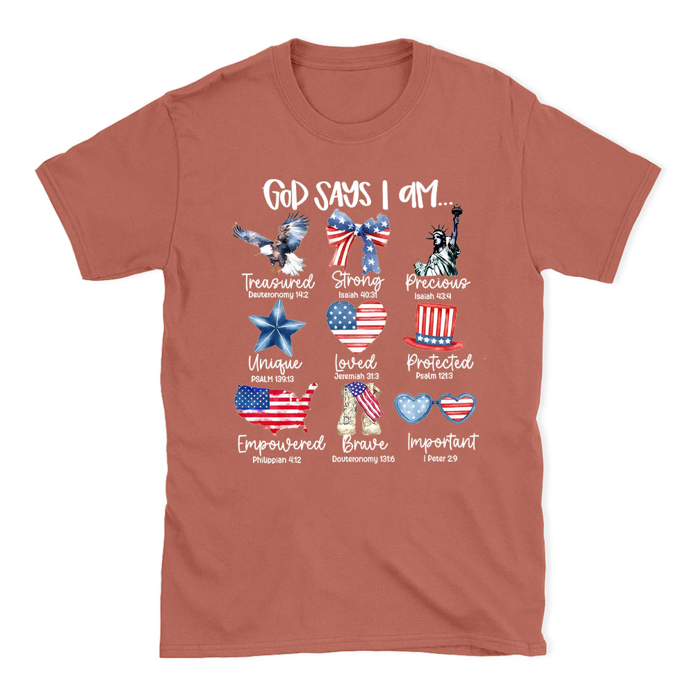 God Says I Am Christian T-Shirt