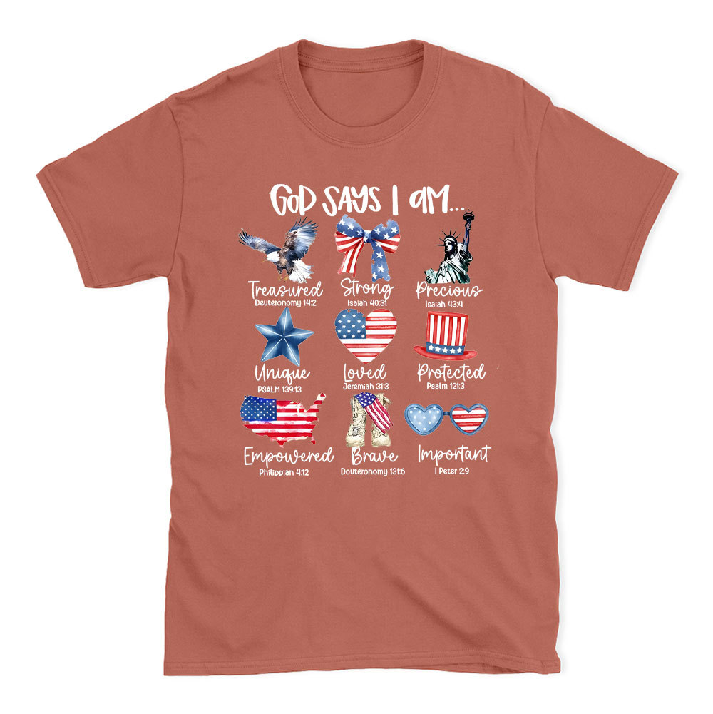 God Says I Am Christian T-Shirt