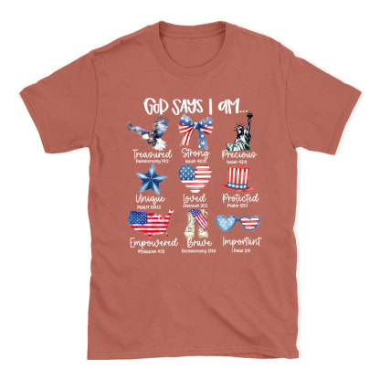 God Says I Am Christian T-Shirt
