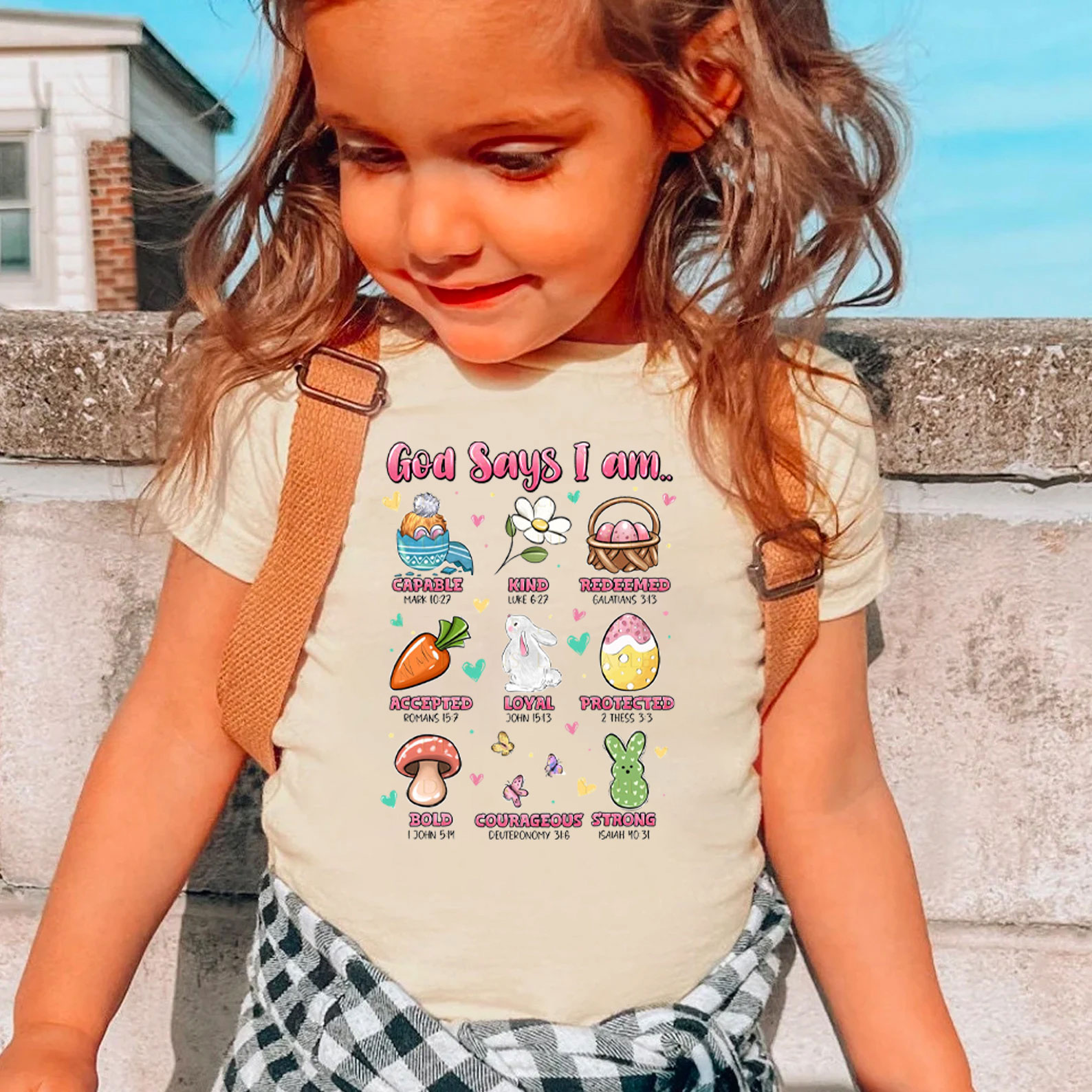 God Says I Am Christian Kids T-Shirt