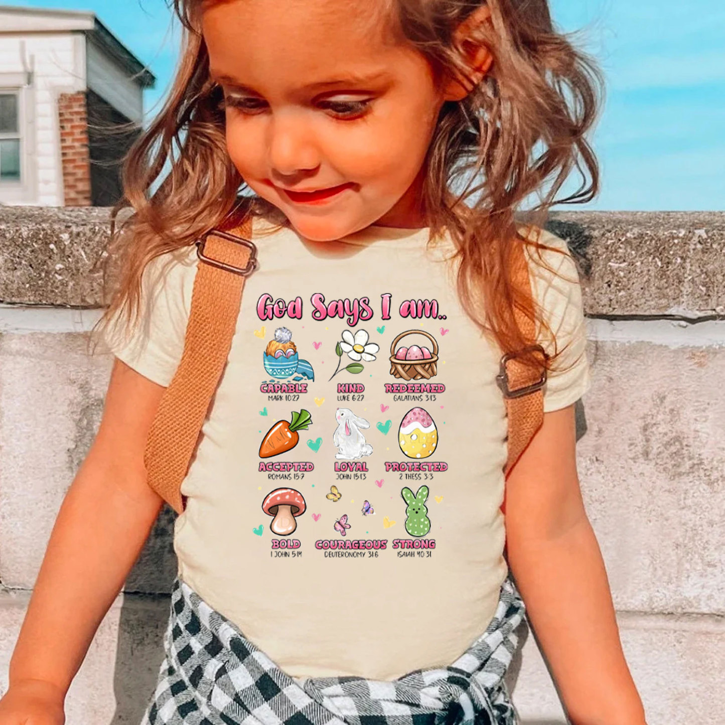 God Says I Am Christian Kids T-Shirt