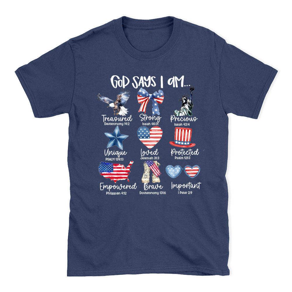 God Says I Am Christian T-Shirt