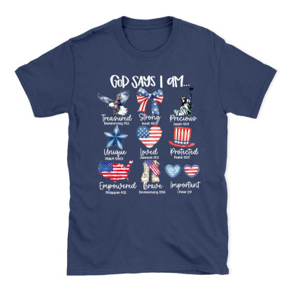 God Says I Am Christian T-Shirt